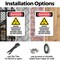Signmission Radiation & Laser Sign, 10 in H x 7 in W, Plastic, Rectangle OS-2PACK-DS-P-710-V-1688 - alternate 5